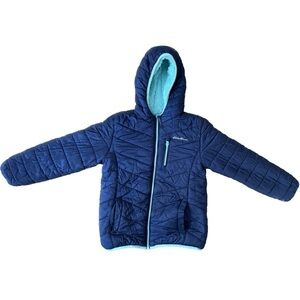 Eddie Bauer Youth Deer Harbor Reversible Jacket   Girls - sz Small (7/8)